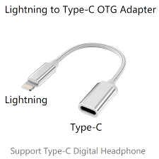 Lightning Male To Type C Female Otg Adapter For Iphone 11 Pro Max Xs Max Xr Ipad Air Ipod Support Usb C Digital Headphone Dac Phone Adapters Converters Aliexpress