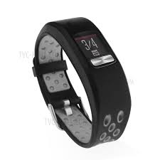 Purchased Breathable Holes Silicone Watch Strap For Garmin Vivofit 4 Size L Grey