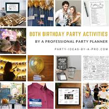 80th birthday party activities