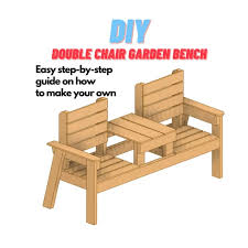 Double Chair Garden Bench Diy Patio