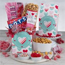 my valentine popcorn and candy gift