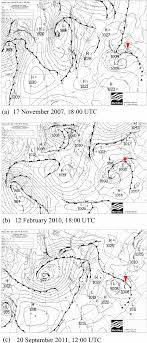 Mean Sea Level Analysis Charts From The Uk Met Office