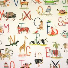 Toddlers & preschoolers love the alphabetimals. Dekostoff Panama Animal Alphabet Paintbox