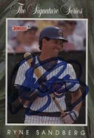 Key 1988 topps baseball cards: Top Ryne Sandberg Baseball Cards Rookies Autographs