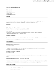Construction Resume Example   Resume Examples And Free Resume Builder Resume Resource