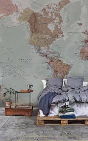 Classic World Map Wallpaper Mural