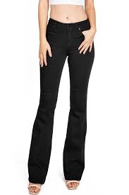 denim bell bottom jeans black