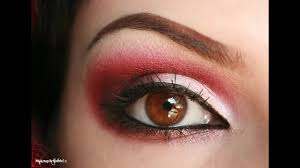 daring red eyeshadow makeup tutorial