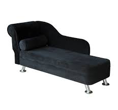 homcom black longue sofa day bed w