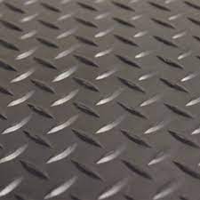 rubber cal diamond plate rubber flooring rolls 3mm x 4ft x 1 5ft rolls black