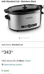 kitchenaid slow cooker furniture