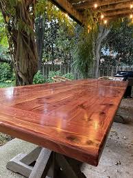 Red Cedar Outdoor Dining Table Top