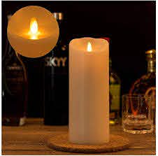 Amazon Com D3 5xh9 Inch Fake Candle Sticks White Real Wax Flameless Flickering Candles Battery Candle Xxl Remote Control Led Candles With Timer Decorative Electronic Candles Electronic Prayer Candle Home Improvement