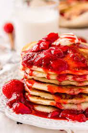 strawberry pancakes recipe with