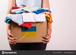 box donation clothes ukrainian refugees