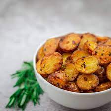 crispy roasted baby potatoes with