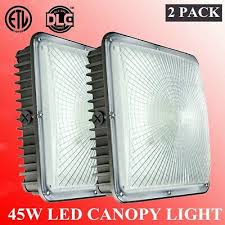 Led Canopy Light 2 Pack 45w Low Bay