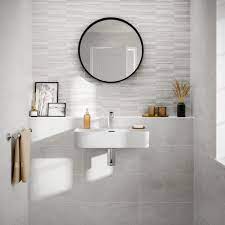Because bathroom wall tiles can give a transformative look and add that much needed glamour quotient to a bathroom. Cuba White Wall Bathroom Tiles 250 X 500mm Per Box