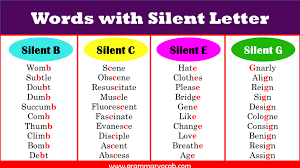 words with silent letters list