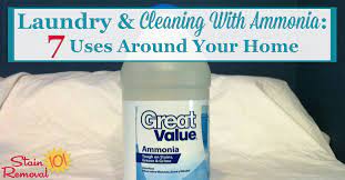 laundry cleaning with ammonia 7 uses