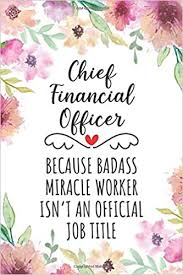 Finance officer job description guide. Chief Financial Officer Because Badass Miracle Worker Isn T An Official Job Title Funny Blank Lined Journal Notebook For Chief Financial Officer Cfo Perfect Chief Financial Officer Gifts Amazon Co Uk Press Cfo Quotes 9798669637644