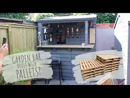 Garden Bar Made From Pallets Lockdown