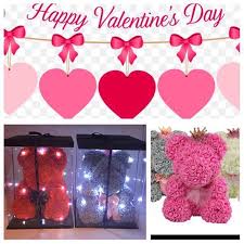 You'll receive email and feed alerts when new items arrive. Valentine S Day Sale Everlasting 40cm Rose Bear With Gift Box And Led Lighting 60cm Bear 120 Design Craft Others On Carousell