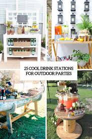 cool drink stations for outdoor parties