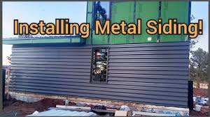 installing metal siding diy cabin