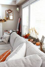 fall living room decor clean and