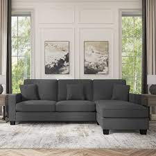 102w Sectional Couch With Reversible