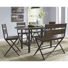 Probably the same height as your kitchen bar or island countertop, these tables are casual. Pkg000123 In By Ashley Furniture In Norco La Counter Height Dining Table And 4 Barstools And Bench