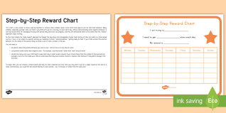 Step By Step Behavior Chart And Adult Guidance