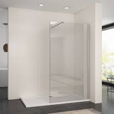 1100mm frameless wet room shower screen