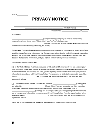 free privacy policy template pdf word