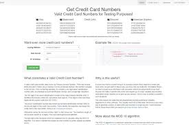 Easily generate credit card details from the following credit card network: Free Credit Card Numbers That Work
