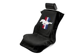 Ford Mustang Pony Black Towel Seat Cover