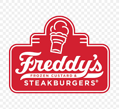 Freddy's Frozen Custard & Steakburgers Logo Hamburger Restaurant Ice Cream,  PNG, 750x750px, Logo, Area, Brand, Cone,