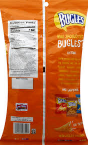 bugles corn snacks crispy nacho