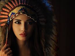 red indian models headdress