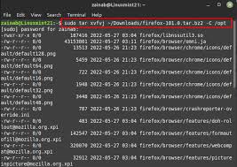 of firefox on linux mint 21