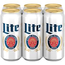 miller lite 6 pk cans 12oz chambers