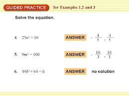 1 solve quadratic equations solve