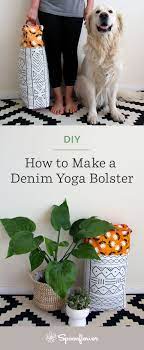 how to create a colorful diy yoga bolster
