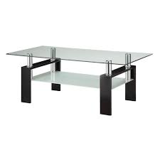 Coaster 2 Piece Glass Top Coffee Table