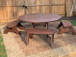 Round Picnic Table Seats 8 Harpers