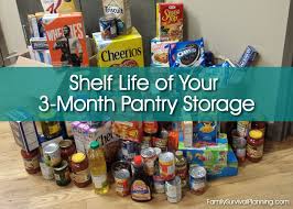 Shelf Life Of Your 3 Month Pantry Storage