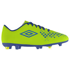 Details About Umbro Accure Firm Ground Football Boots Juniors Lime Royal Soccer Cleats Shoes