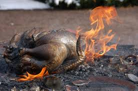 Image result for Pictures of frying turkey fires