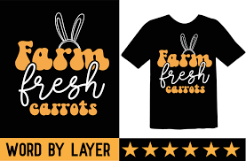farm fresh carrots svg t shirt design